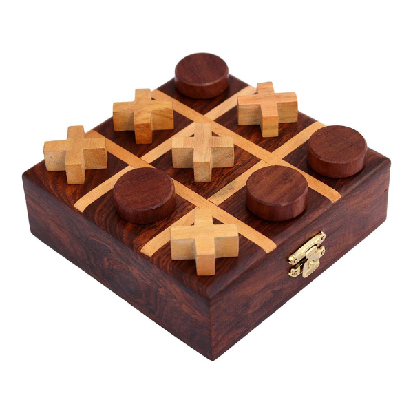 Wooden Tic Tac Toe Game
