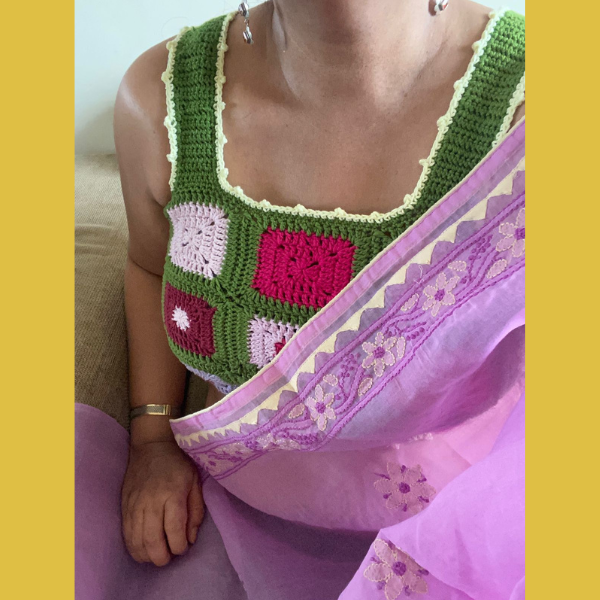 HAND MADE CROCHET CROP TOP/BLOUSE