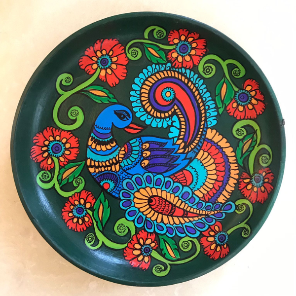 Kerela Mural Fusion Peacock 