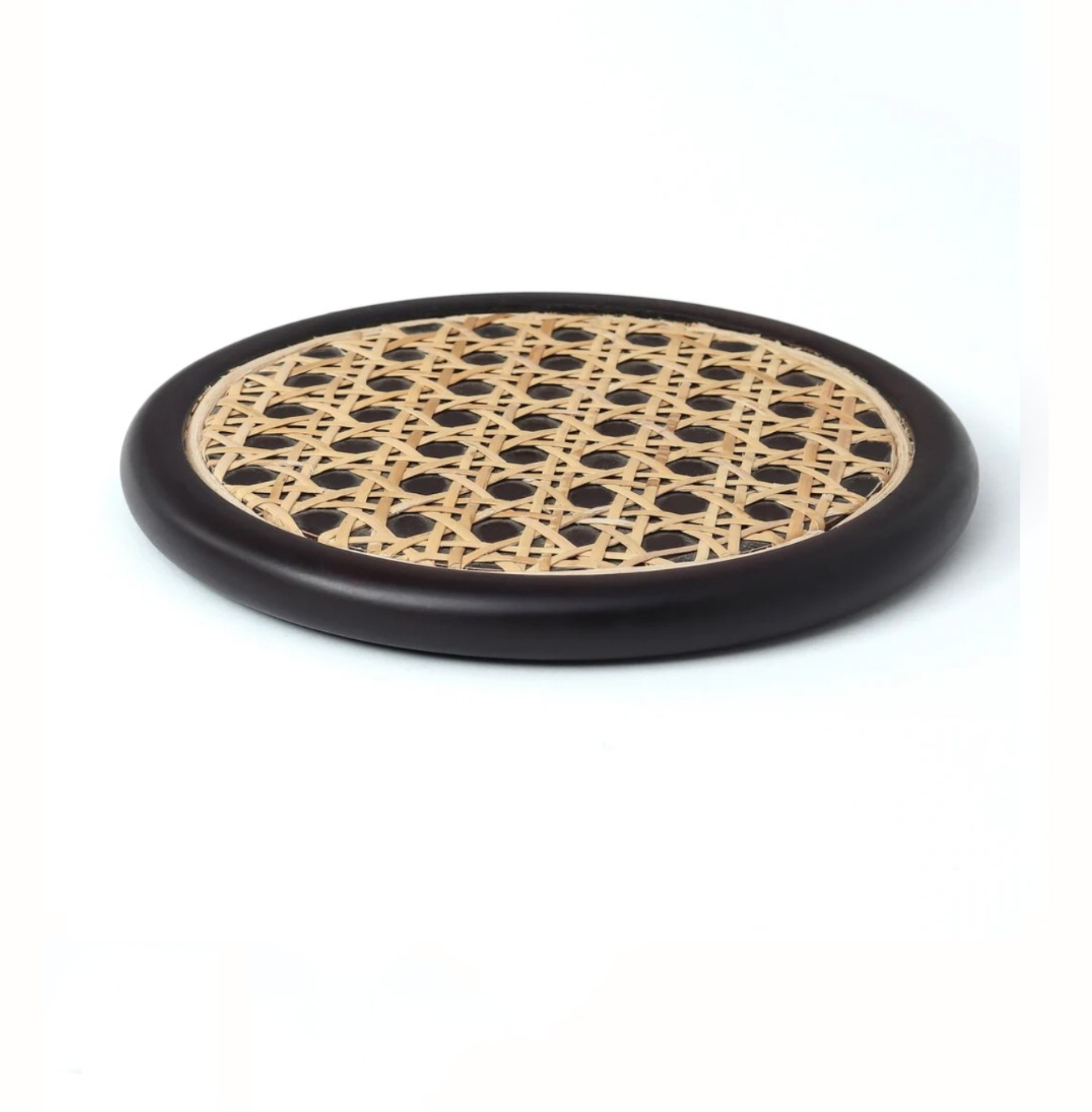 Rattan Weaving Coaster (Round Edge)