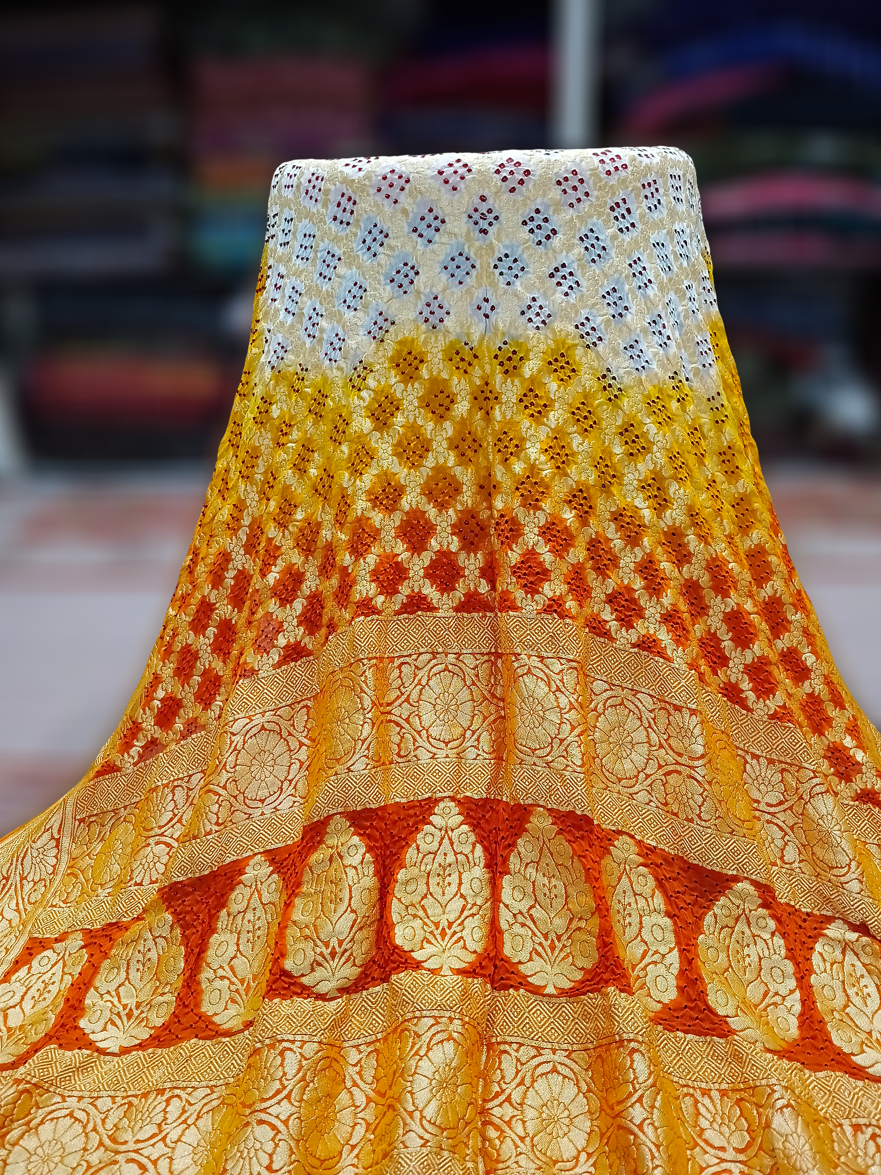 Bandhani banarasi dupatta 