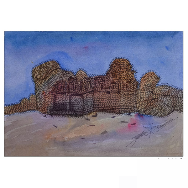 Hampi Style Connection (Line Art)