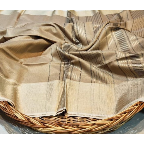 maheshwari handloom silk by cotton and kai lahar border saree