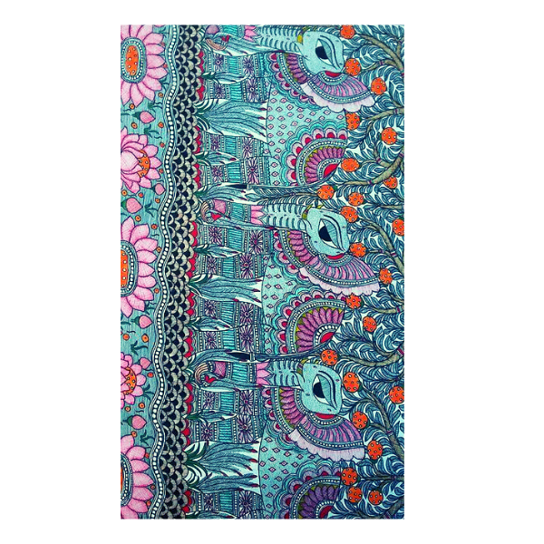 Madhubani Painting Depicting elephants