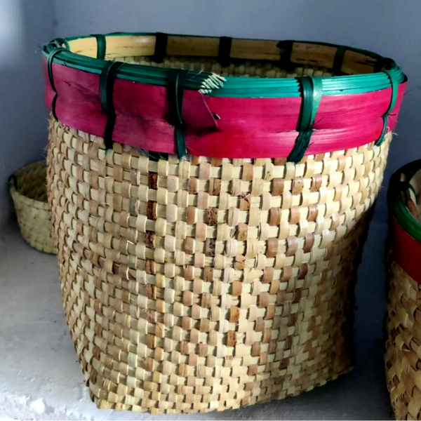 Palm leaf basket 