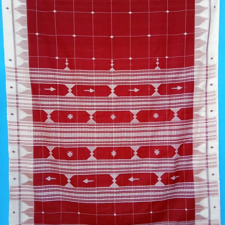 Natural dye handloom kotpad saree