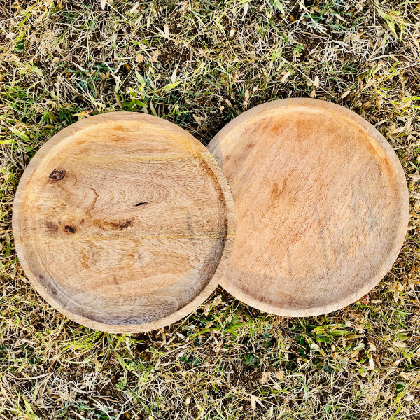 mango wood plate