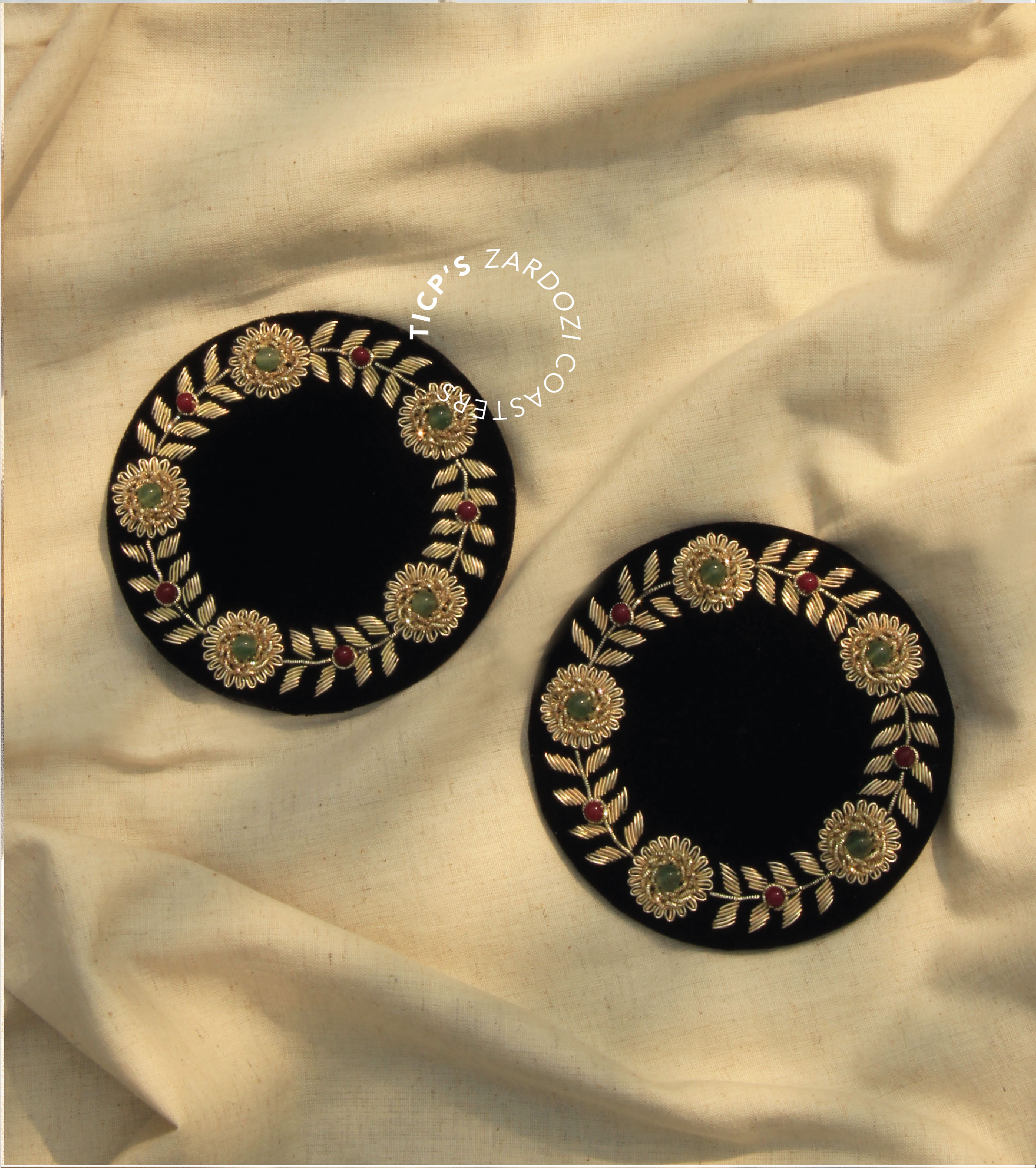 Set of 2 'Kusum' Coasters 