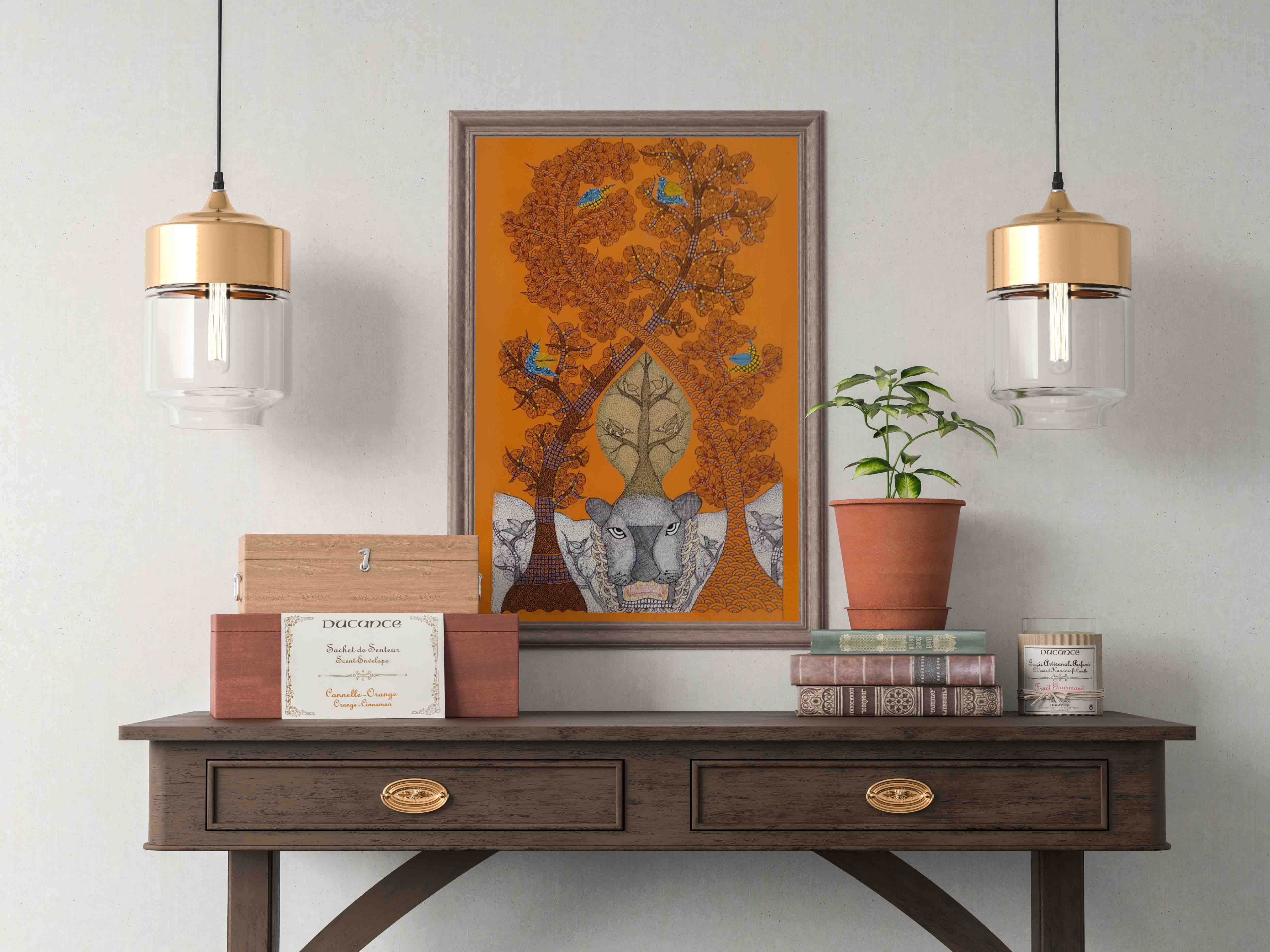 Gond painting A3 on paper