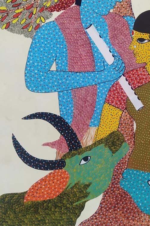 Gond painting A3 on canvas