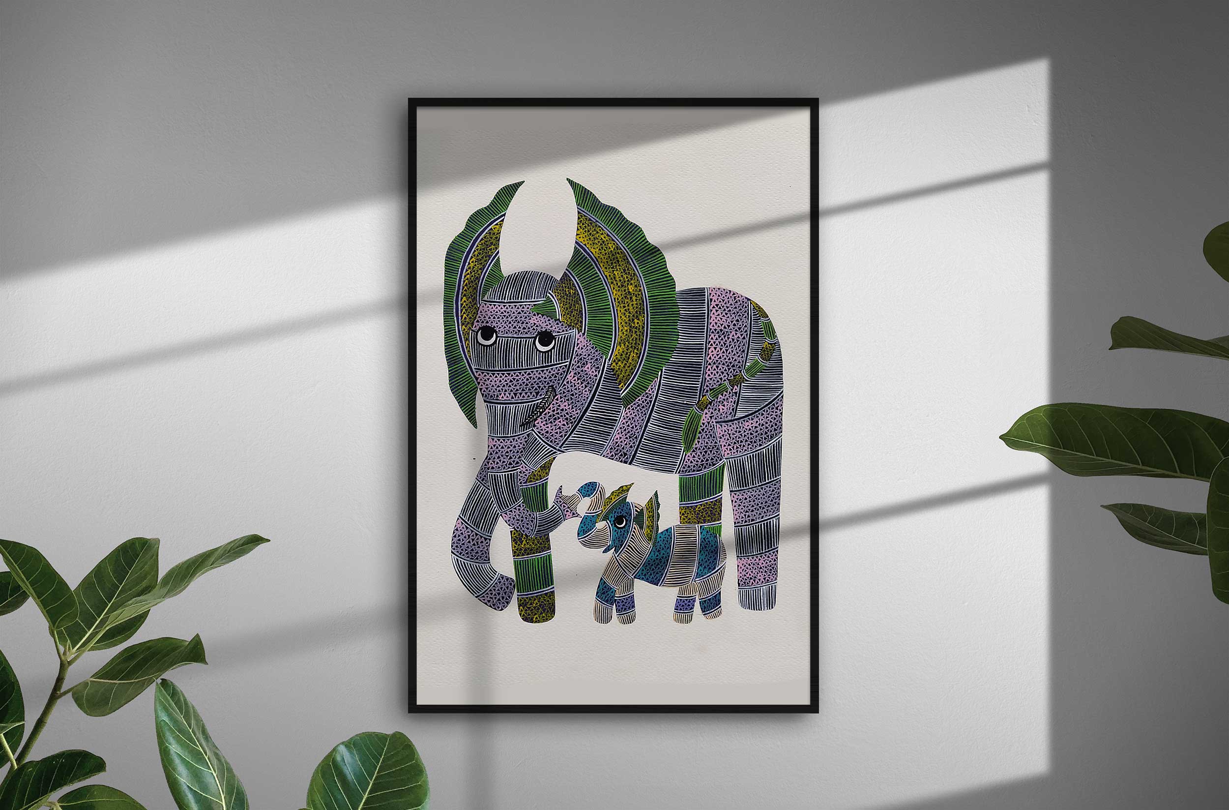 Gond painting A3 on paper