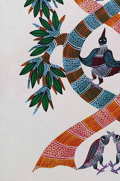 Gond painting A3 on paper
