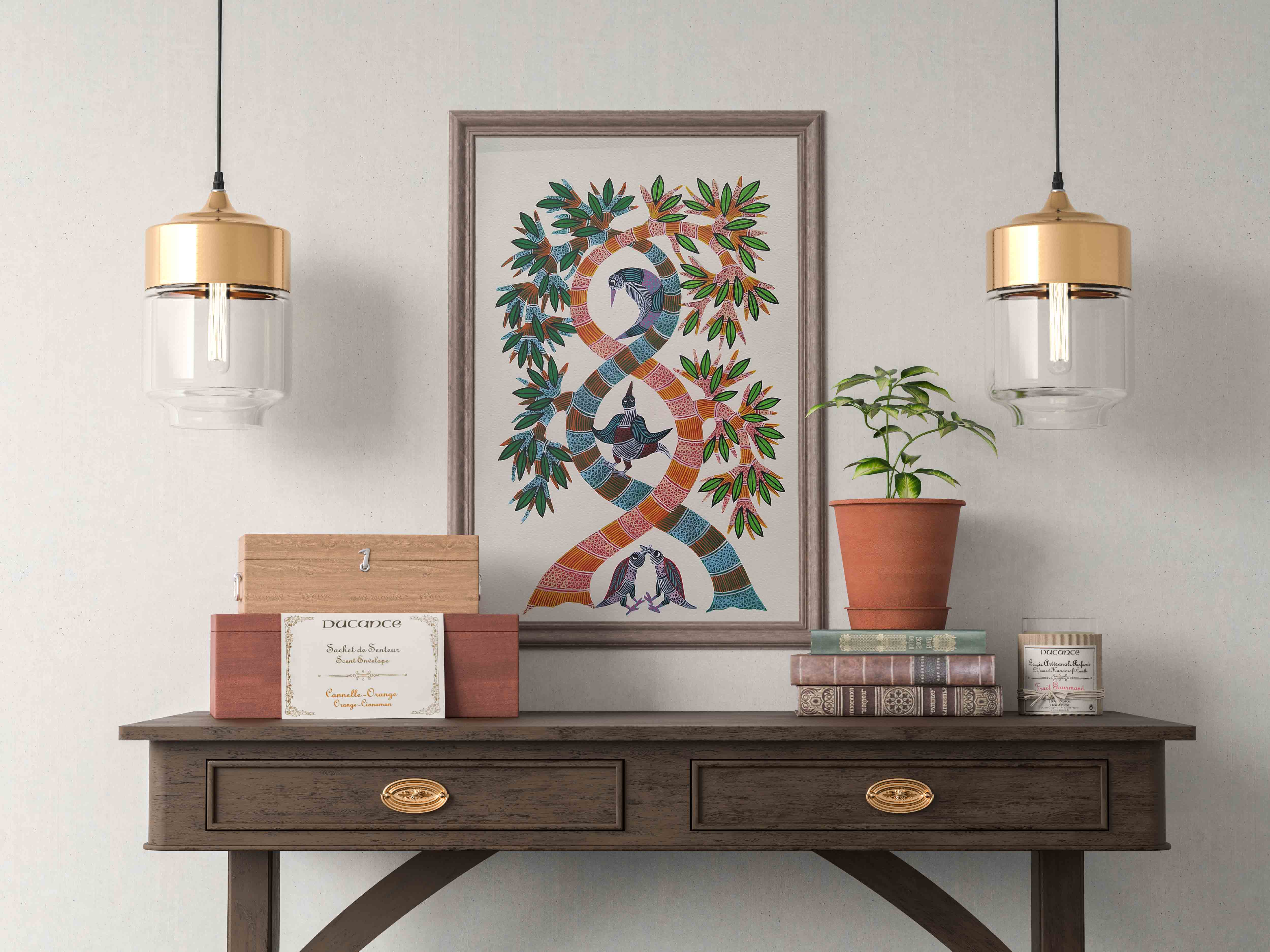 Gond painting A3 on canvas