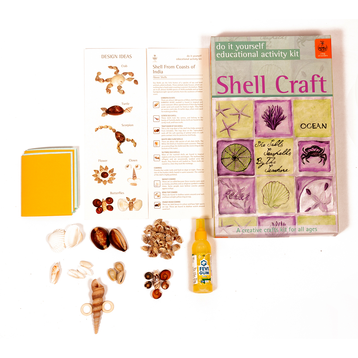 Potli DIY kit D.I.Y Kit (Shell craft) - directcreate.com