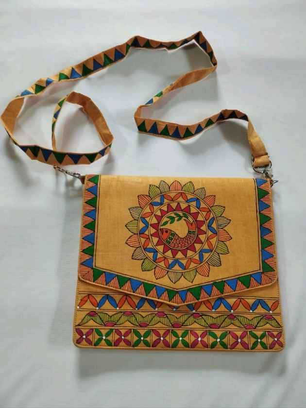 Silk sling bag
