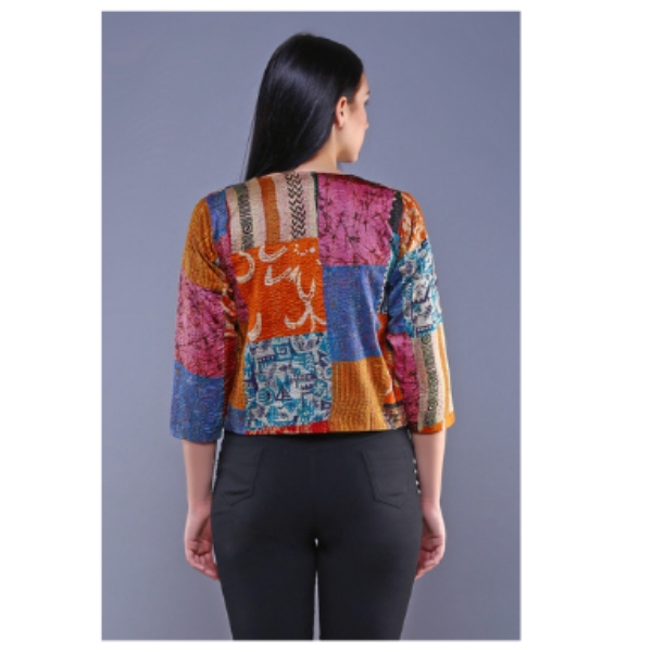 VINTAGE SILK KANTHA JACKET